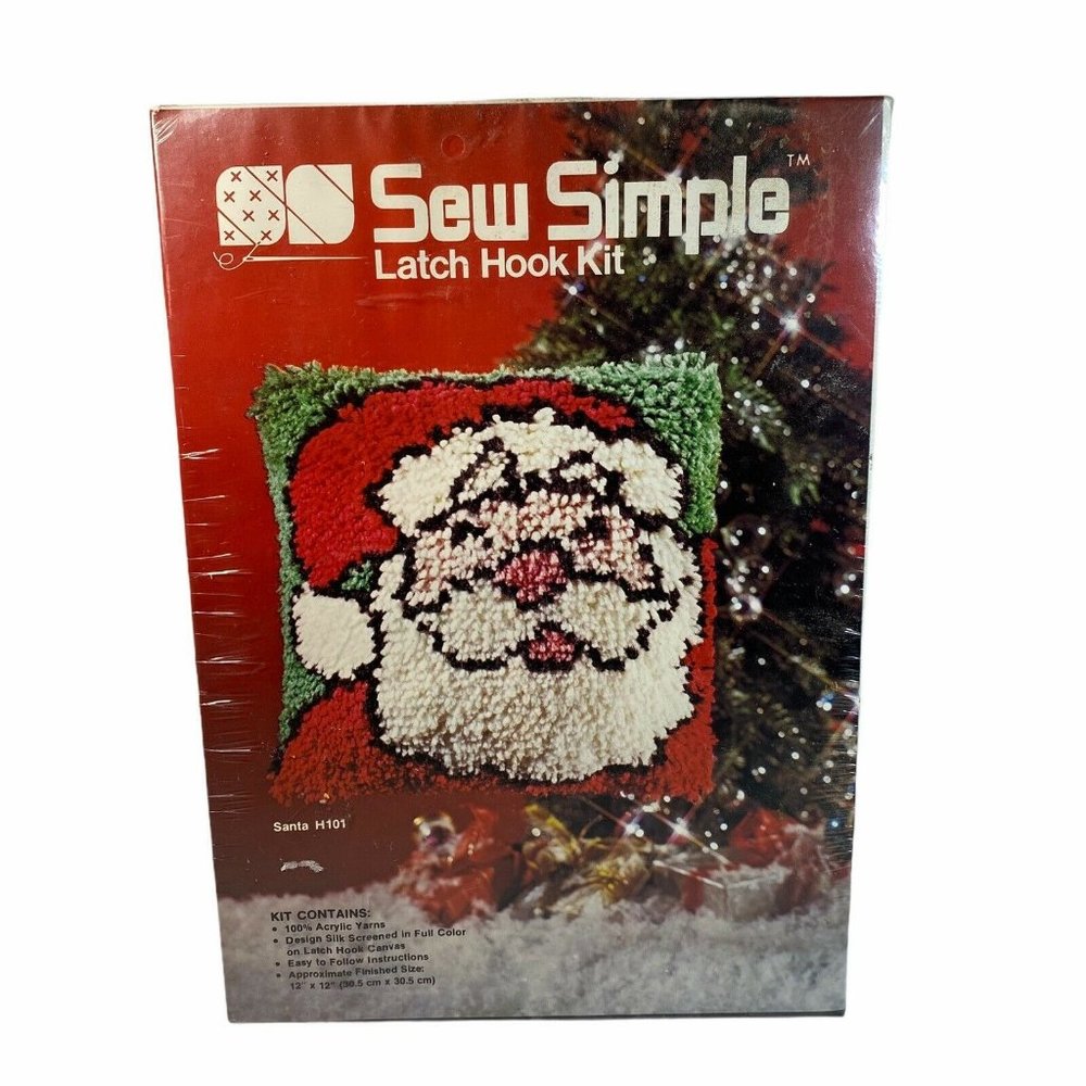 Christmas Santa Vintage Latch Hook Kit H101